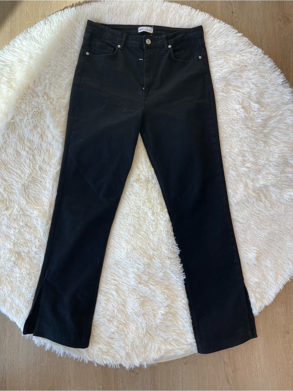 Zara Men's Black Bootcut Jeans
